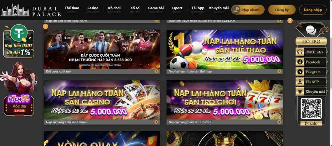 Dubai Casino liên tục tung ra các ưu đãi siêu khủng