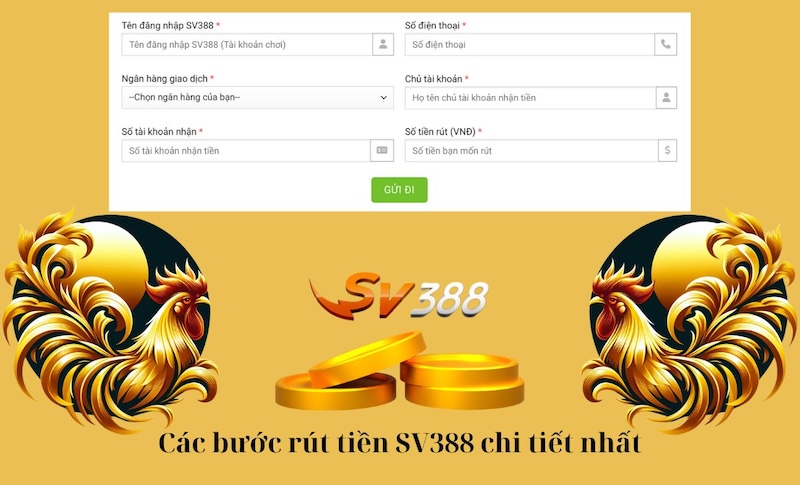 Quy trình rút tiền tại Sv388 rất nhanh chóng và gọn lẹ