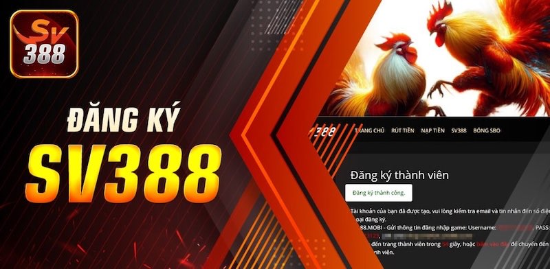 Đăng ký tài khoản Sv388 với các bước đơn giản